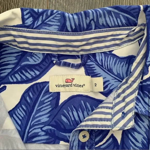 NWT Vineyard Vines Banana Leaf Margo Shirt Dress - Picture 10 of 10